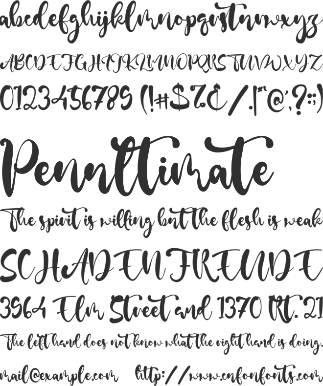 Denis Neal font preview
