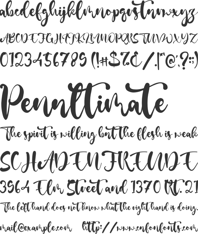 Denis Neal font preview