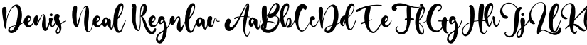 Denis Neal Regular font