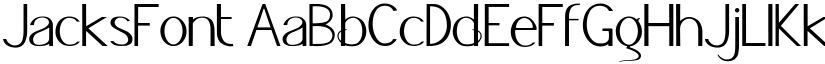 JacksFont font