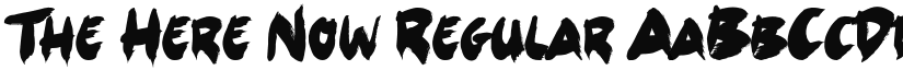 The Here Now Regular font