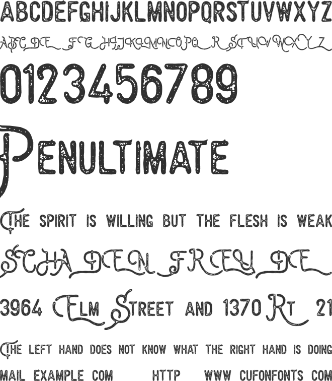 Billyforges Demo font preview