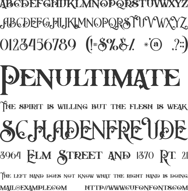Arbatosh font preview