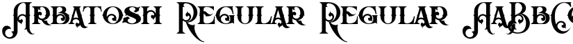 Arbatosh Regular Regular font