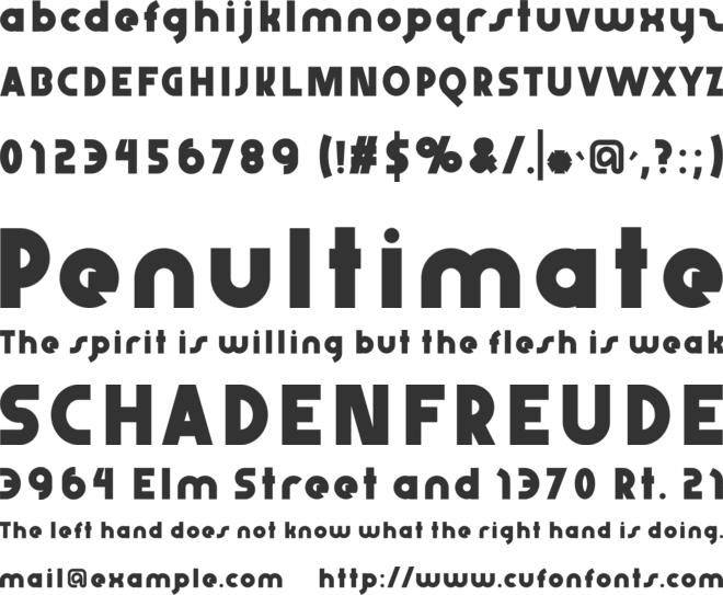 Abraxeous font preview