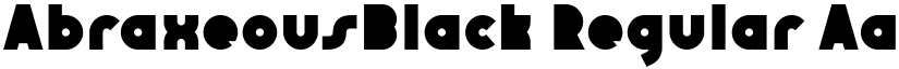 AbraxeousBlack Regular font