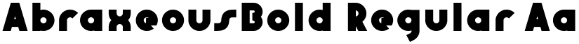 AbraxeousBold Regular font