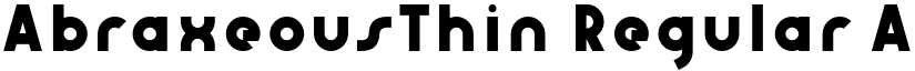 AbraxeousThin Regular font