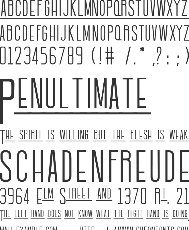 Batavia font preview