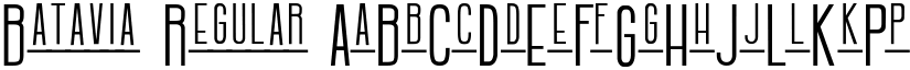 Batavia Regular font