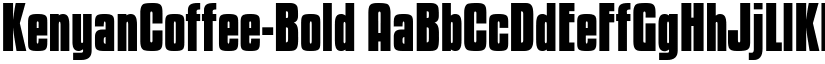 KenyanCoffee-Bold font