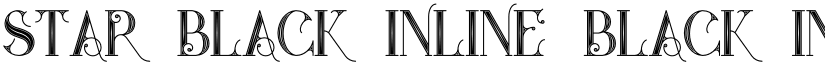 Star Black Inline Black Inline font