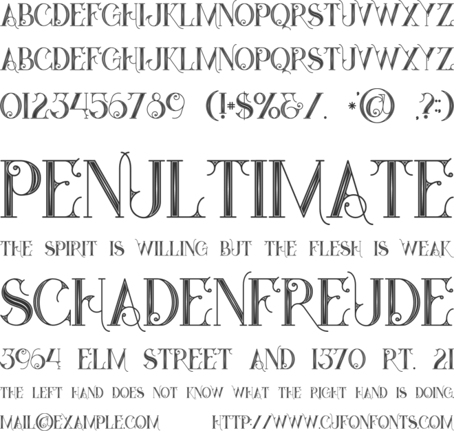 Star Black Inline font preview