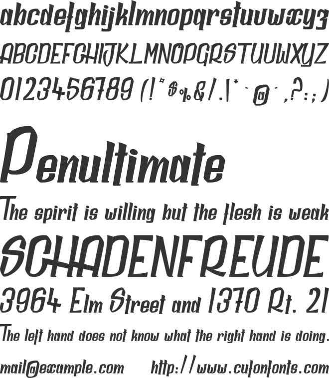 Daily Quantum_PersonalUseOnly font preview