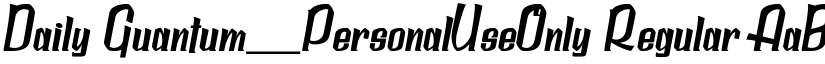 Daily Quantum_PersonalUseOnly Regular font