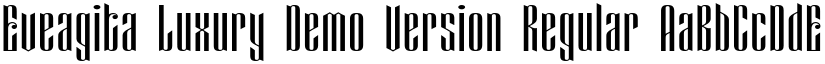 Eveagita Luxury Demo Version Regular font