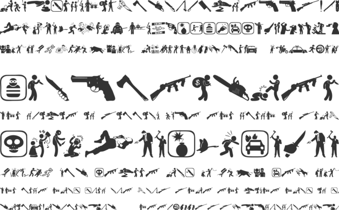 Violence font preview