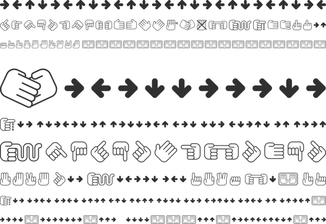 All My Hands font preview