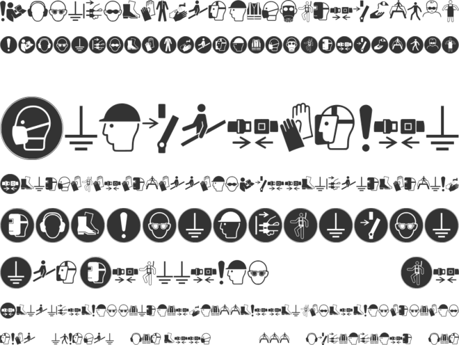 FontsVectorIso7010Mandatory font preview