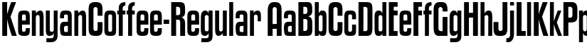 KenyanCoffee-Regular font