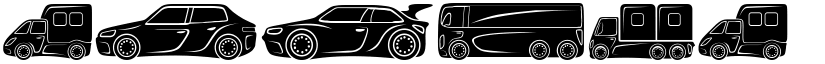 Vehicles Regular font