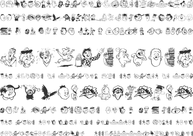 Toons One font preview