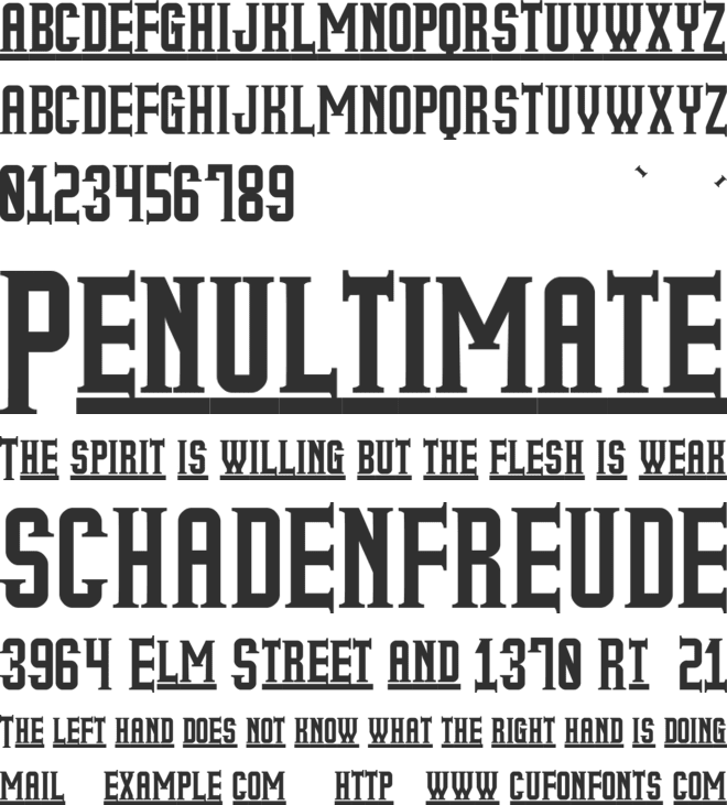 My Older Life St font preview