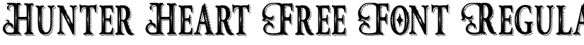 Hunter Heart Free Font Regular font