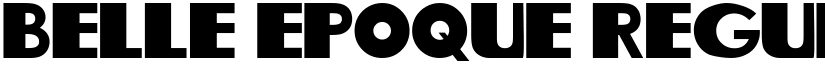 Belle Epoque Regular font