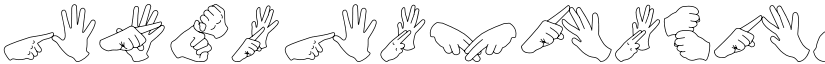 AuslanFingerSpelling Regular font