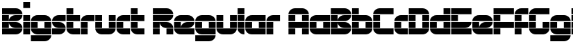 Bigstruct Regular font