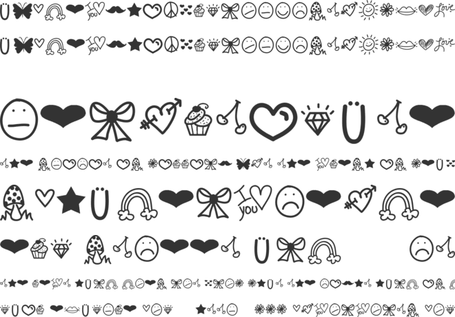 VBdings font preview