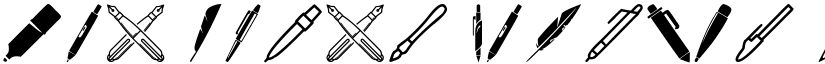 Pen Icons Regular font