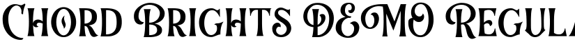 Chord Brights DEMO Regular font