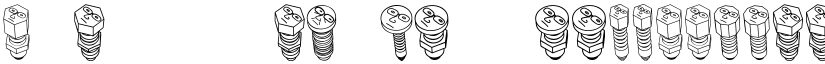 Screws Regular font