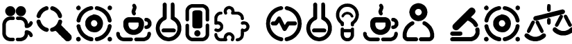 Stencil Icons Regular font