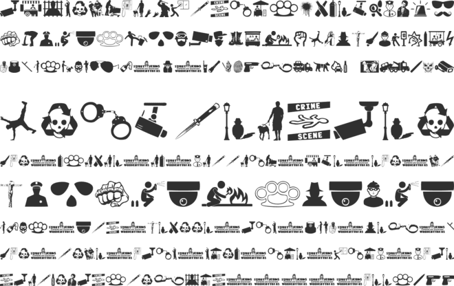 Street Icons font preview