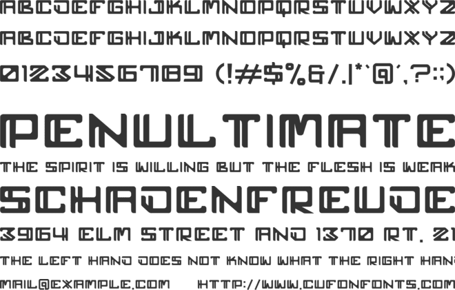 pelutor font preview
