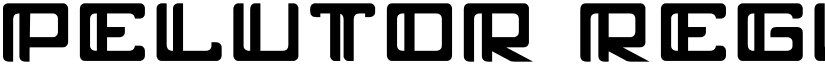pelutor Regular font