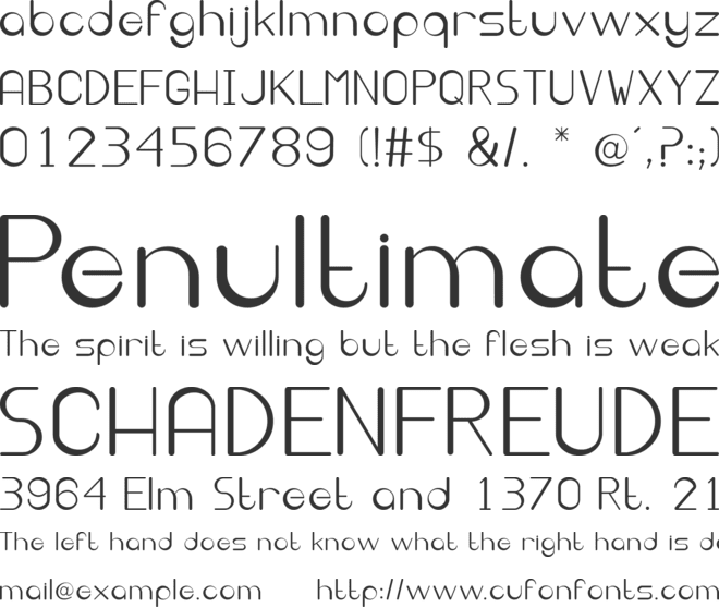 Irekani font preview