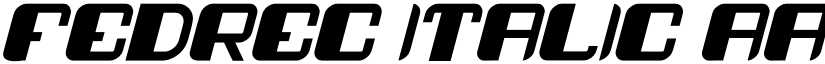 fedrec Italic font