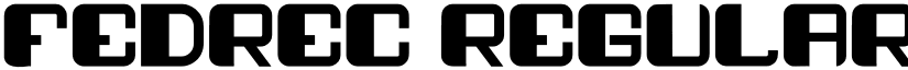fedrec Regular font