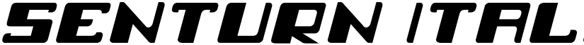 senturn Italic font