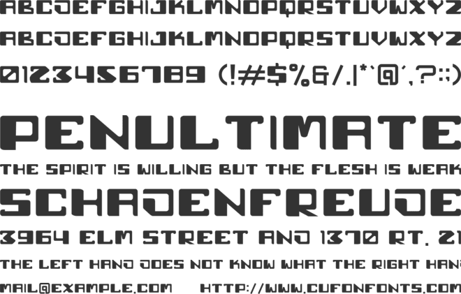 senturn font preview