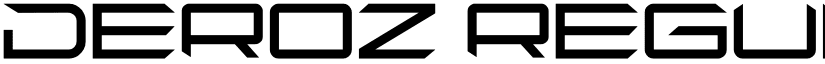 deroz Regular font