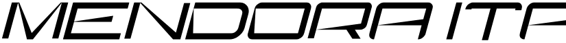 mendora Italic font