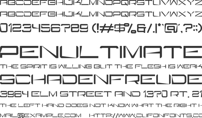 mendora font preview