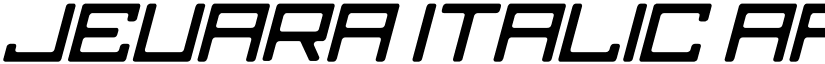 jeuara Italic font