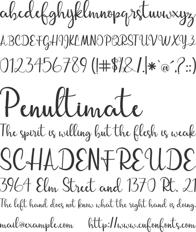 streetlight font preview