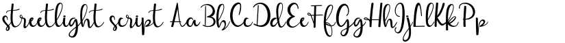 streetlight script font
